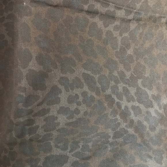 Brown Leopard Print Pencil Skirt - Picture 2 of 3